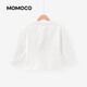 Mami Maka (MOMOCO) children's clothing girls T-shirt 2026 spring style medium and large children's fashionable casual T-shirt white 90