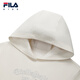 FILA Children's Sweater 2026 Spring New Girls' Casual Loose Hooded Top for Medium and Large Children Cloud White-WT 160
