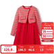 Balabala girls' little fragrant princess dress big children's spring style children's dress same style as celebrity family