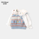 Om Bear Girl Doll Shirt Spring and Autumn 2025 New White Little Girl Baby Children Early Autumn Long Sleeve Shirt Pants 130 130cm
