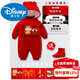 Disney Newborn Baby Full Moon Clothes New Year's Eve Hundred Days Horse Baby Clothes Boys and Girls Red Festive Jumpsuit Winter Clothes Red 59cm