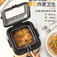 Yingtang Household Fryer Small Electric Fryer Multi-Function with Strainer French Fries and Skewers 1cm Silver