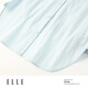 ELLE blue high-end loose long-sleeved shirt for women 2026 spring new lapel commuter style fashionable shirt blue S
