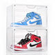 Fantasy magnetic side-opening transparent storage box shoe box shoe wall display shoe rack shoes 2 transparent side-opening shoe boxes 33x27x21cm
