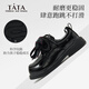 Tata (TATA) children's small leather shoes girls' loafers spring new beautiful black children's shoes little girl soft sole princess shoes TT6144 black 28
