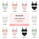 MybodyMYBODY shopping mall same style underwear set for women with big breasts showing small lace sexy thin bra bra inner ddzx Suxue Boyi (thin cup) 70C