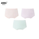 Annil (Annil) children's clothing girls' boxer briefs three-piece set 2026 spring new combination 01 (light purple + porcelain light pink + light green) 120