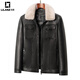 LILANZ повседневная кожаная куртка мужская куртка из натуральной кожи короткая черная норковая куртка с воротником на подкладке новая модная черная куртка из козьей кожи 3XL
