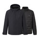 POLOWALK Three-Wear Men's Down Jacket 2025 Winter New Product 90 Duck Down Hooded Stand Collar Jacket Dark Navy Filled Down Approximately 53g~66.9g M 170/M