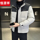 Hengyuanxiang down jacket new winter clothing men's thin and warm trendy brand high-end handsome stand-up collar thickened youth men's jacket black L