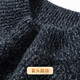 Rich 100% pure sheep wool 540G sweater winter men's thickened warm sweater with round neck men's wool sweater for men