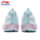 Li Ning Children's Spring and Summer Feiyun 3丨Reflective Running Shoes Youth Style Soft Breathable Low-top Casual Sports Shoes Standard White/Condensation Purple-2 33
