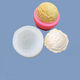 Fantasy Ball Ice Cream Mold Kneading Le Aromatherapy Plaster Abrasive Baking Tool Half Scoop Ice Cream Silicone Mold (White Powder) 2-piece Set