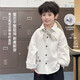 BI8BO 2029 Spring New Korean Style Slim Children's Embroidered Contrast Shirt 36095 White 140