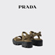 PRADA/Prada gift women's canvas sandals shoes army green 37
