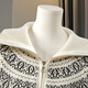 She Chi Fair Island jacquard double zipper sweater women's 2026 spring new style lazy cardigan top