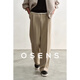 OSENS men's three-dimensional denim high-density weaving adjustable waist loose straight trousers casual trousers spring gravel color 32 (175/84A)