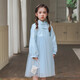 Huatian Cai's new Chinese style girls' autumn dress spring and autumn girls' jacquard mesh skirt medium and large children's fashionable autumn princess dress