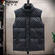 Woodpecker (TUCANO) Autumn and Winter Vest New Solid Color Down Jacket Trendy Casual Thickened Warm Vest Sleeveless Jacket Beige 908 M Recommended 70-95Jin Jin equals 0.5 kg