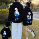 High-end parent-child wear 2025 new style for a family of three and four, spring, autumn and winter sweatshirts, mother-in-law, mother-in-law, children's wear, round neck, white thin section, 90cm for boys