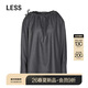 LESS 2026 spring new long-sleeved loose straight shirt 2Q121524H 070 dark gray S