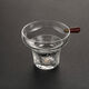 Xinyu handmade glass filter tea leakage tea filter creative tea filter funnel tea set accessories tea filter wooden handle filter