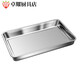 Tuojin stainless steel rectangular tray household square plate steamed rice plate fish plate vegetable plate dumpling plate iron plate barbecue plate special extra thick 90x60x10cm