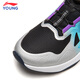 Li Ning (LI-NING) children's running shoes Zhique 3 New Year's model red festive Horse Year boys lightweight rebound cushioning comfortable sports shoes black/silver/rich purple Zhique 3 33 size