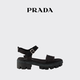 PRADA/Prada gift women's canvas sandals shoes black 36