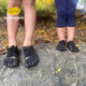 Vibram new children's five-toed shoes fitness training running sports barefoot walking posture improvement five-toed shoes black 32