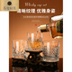 Tuojin Whiskey Glass Crystal Glass Cup Bar Spirit Cup Set Classic Wine Glass Commercial Beer Cup New Bingfeng Blooming Cup - 6 Pack 300ml