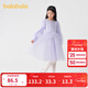 Balabala children's clothing children's dress girls' skirt 2025 spring new style children's style mesh princess skirt purple tone 00377 130