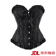 Aoyanlai Palace Shaping Garment Strapless Belly Slimming Lace Vest Bra Black XS _Waist 59-64CM