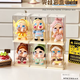 Yusen Yi Cry Baby CRYBABY vinyl doll single room display box blind box pendant storage display stand small doll storage rack cream yellow (6 pieces) no assembly required out of the box