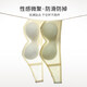 Fenton strapless underwear for women, anti-exposure, non-slip, seamless small breasts, push-up invisible chest thin bra, champagne + champagne, seamless ice silk + anti-slip tube top, M 85-105Jin Jin is equal to 0.5 kg