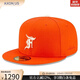 MLB men's and women's baseball caps New Era orange non-adjustable wool hat 59FIFTY visor 4260681 single 7 (suitable for head circumference 55.8cm)