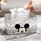 Fantasy bathroom tissue box wall-mounted waterproof punched storage rack toilet paper box paper box toilet paper roll Mickey sticker wall hanging tissue box two pack