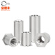 Baodefeng 304 stainless steel hexagonal through hole pressure riveting stud pressure riveting nut column pressure riveting parts outer diameter M2M2.5M3M4M5M6 M2x4 (bottom hole 4.2) 50 pieces