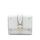 Chloe SS26 Light Luxury Women's Paddington Leather Card Holder Gray One Size