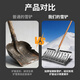 Cast solid snow shovel snow shovel push snow board deicing shovel artifact snow household manganese steel thickened snow removal tool 1.2 wooden handle