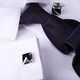 Cufflinks (KFLK) French shirt cuff buttons for men's light luxury custom shirt cuff buttons for business versatile sleeve nails with engraving Cufflinks K113