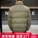 LILANZ White Duck Down Short Stand Collar Down Jacket Men's Design Thick Warmth Youth Trendy and Handsome Jacket Off-White M