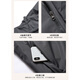 Playboy (PLAYBOY) Assault Cotton Jacket Men's Autumn and Winter Party Jacket Thickened Warm Cotton Jacket Waterproof and Coldproof Cotton Jacket Dark Gray 6XL Recommended 225-245Jin Jin equals 0.5 kg