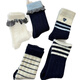 2025 autumn and winter Australian velvet thickened warm striped socks, ribbed stripes, one size fits all