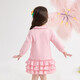 DEESHA Children's Clothing Girls Skirt 2026 Spring and Autumn Style Girls Baby Toddlers Sweet Doll Collar Long Sleeve Dress