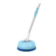 Meschute German quality electric spin mop lazy wall and ceiling cleaning artifact spider web cleaning tool dust removal light blue glass cleaning machine 10 mops 17cm