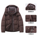 Yalu new down jacket women's winter short hooded thick northern winter warm and cold official authentic women's jacket red brown coffee S recommended 90-100Jin Jin equals 0.5 kg