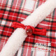 YEEHOO shopping mall same style girls dress long-sleeved winter warm cotton skirt festive girls New Year's greetings dress New Year red 90 cm (recommended height 78-90cm)