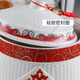 SMVP Jingdezhen ceramic rice jar household installed moisture-proof and insect-proof rice bucket rice jar ceramic rice jar with lid household ceramic rice jar 8Jin Jin is equal to 0.5kg New Grain