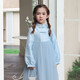 Huatian Cai's new Chinese style girls' autumn dress spring and autumn girls' jacquard mesh skirt medium and large children's fashionable autumn princess dress